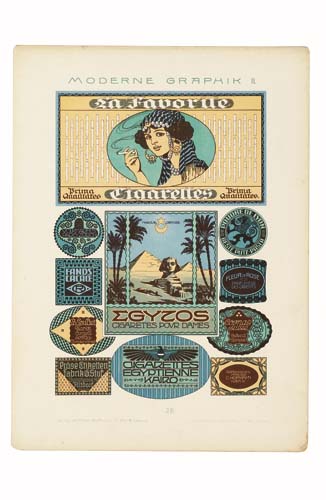 Moderne Graphik la Favorite Cigarettes, patches