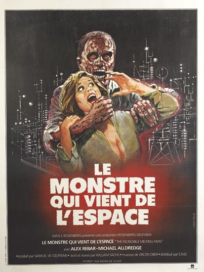 Le Monstre Qui Vient de L’Espace, monster captures woman