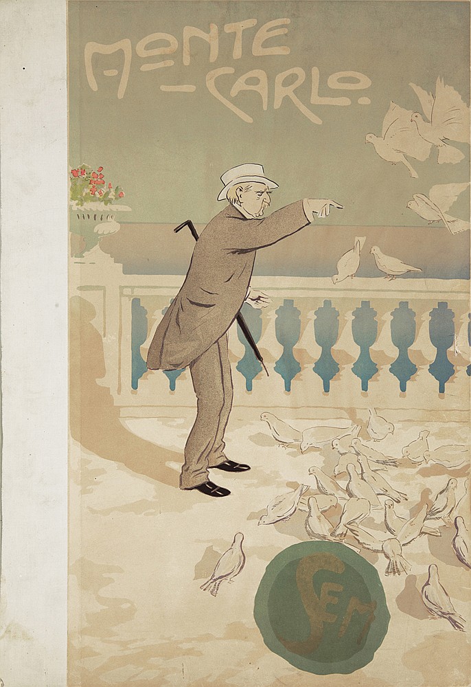 Monte Carlo, SEM, man in grey, pigeons