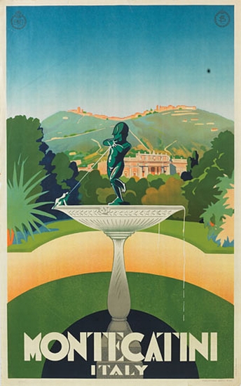 Montecatini Italy, fountain