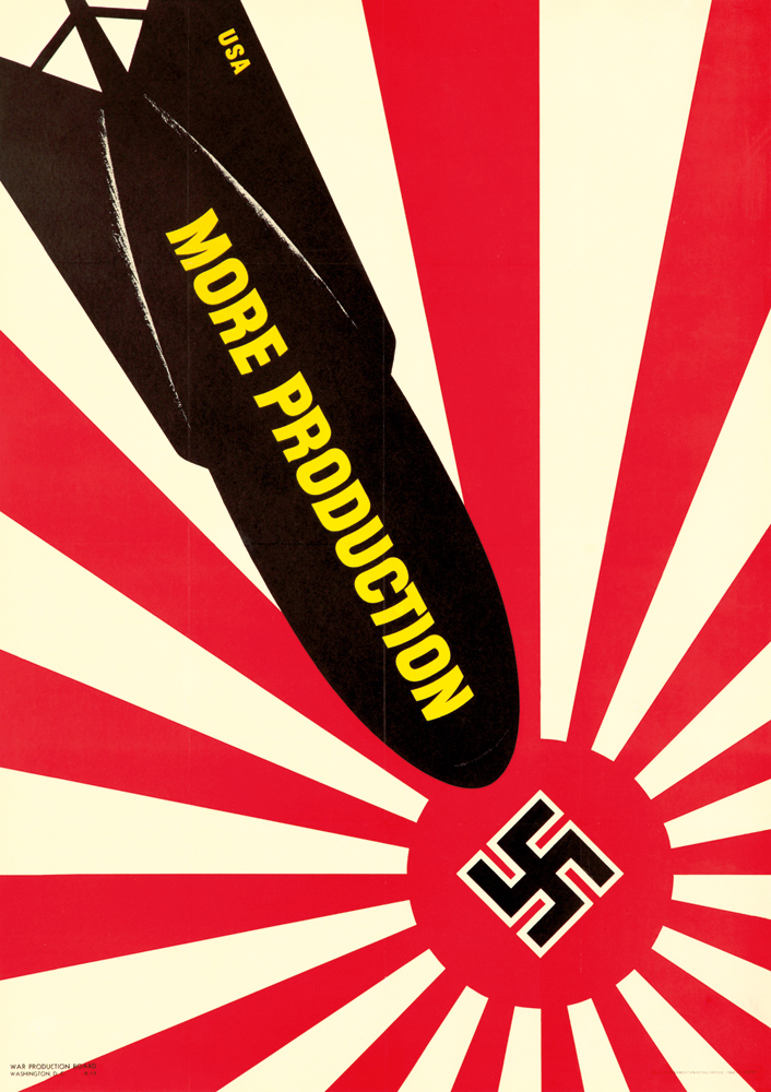 More Production, swastika, bomb