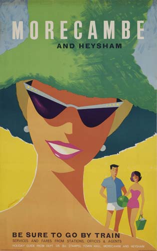 Morecambe and Heysham, woman in green hat