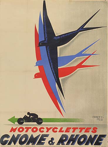 Motocyclettes Gnome and Rhone, birds