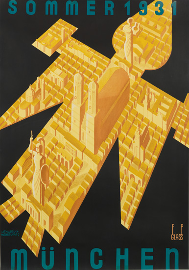 Sommer 1931 Munchen, golden structure