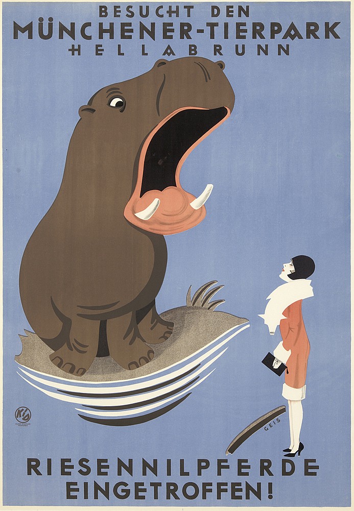 Munchener-Tierpark Hellabrunn, hippopotamus