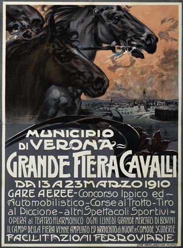 Municipio di Verona Grande Fiera Cavalli, black horses
