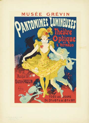 Musee Grevin, Pantomimes Lumineuses, Theatre Optique, woman in yellow
