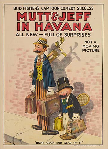 Mutt and Jeff in Havana All New, Full of Surprises, men with luggage