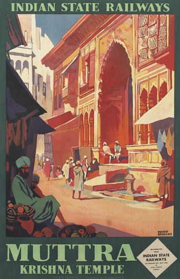 Muttra Krishna Temple, Indian State Railways, Street life