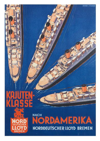 Nach Nordamerika, four ships