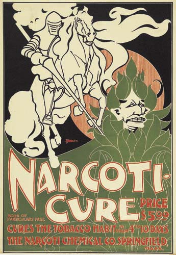 Narcoti-Cure, Price, 5 dollars, knight on a horse