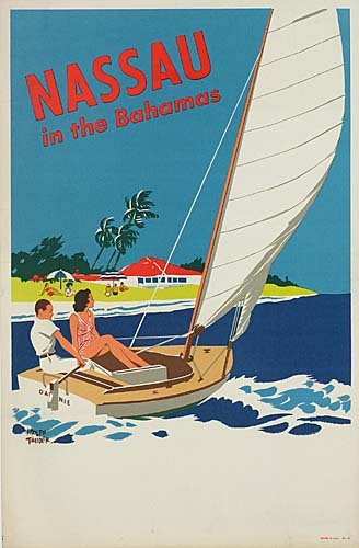 Nassau in the Bahamas, couple sails