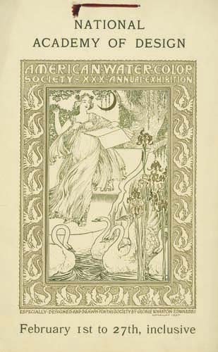 National Academy of Design, American Water Color, February 1-27, sketch