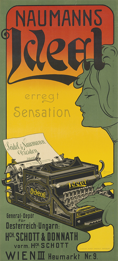 Naumanns Ideal erregt Sensation, typewriter