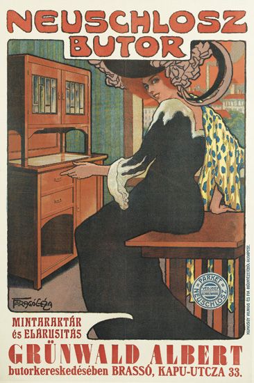 Neuschlosz Butor, woman in black