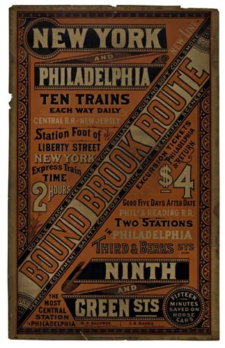 New York and Philadelphia, Bound Brook Route, Flyer