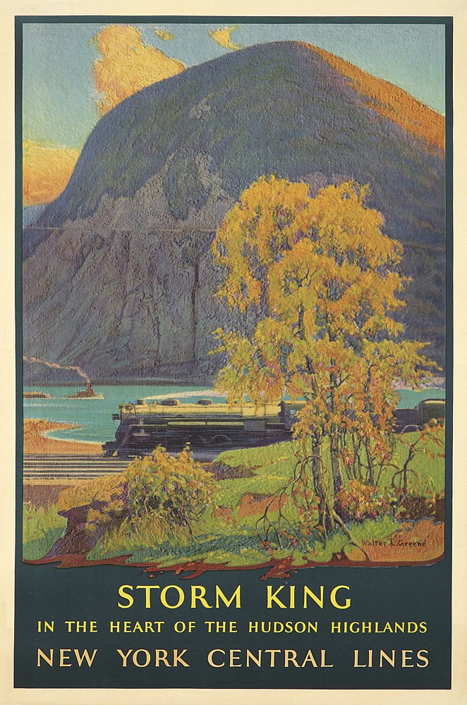 New York Central Lines, Storm King, railroad, mountains