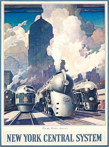 New York Central System, train yard