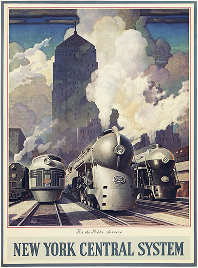 New York Central System, trains in the trainyard