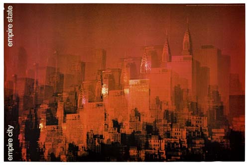 Empire City, Empire State, red and black poster