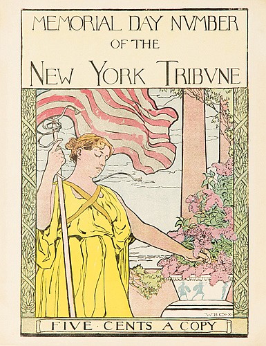 Memorial Day Number of the New York Tribune, woman in yellow