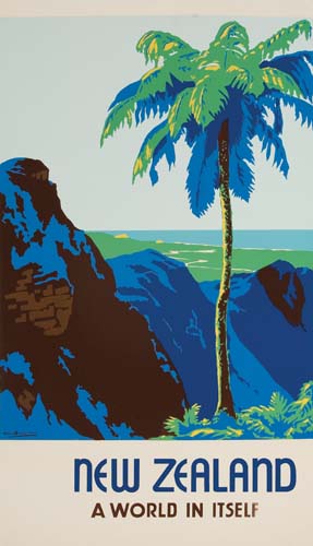 New Zealand, A World in itself, palm trees