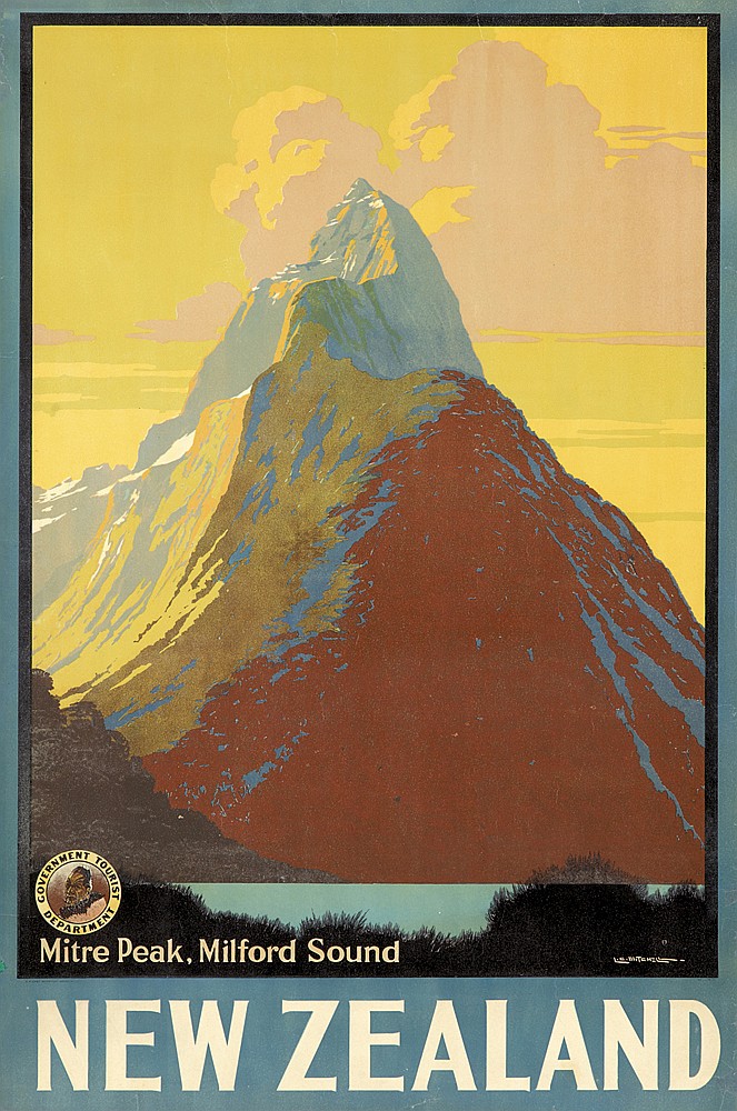 New Zealand, Mitre Peak, Milford Sound, mountain