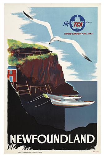 Fly TCA, Trans-Canada Airlines, Newfoundland, seagull