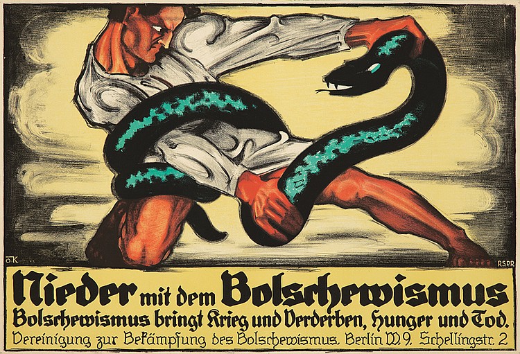 Nieder mit dem Bolschewismus, snake