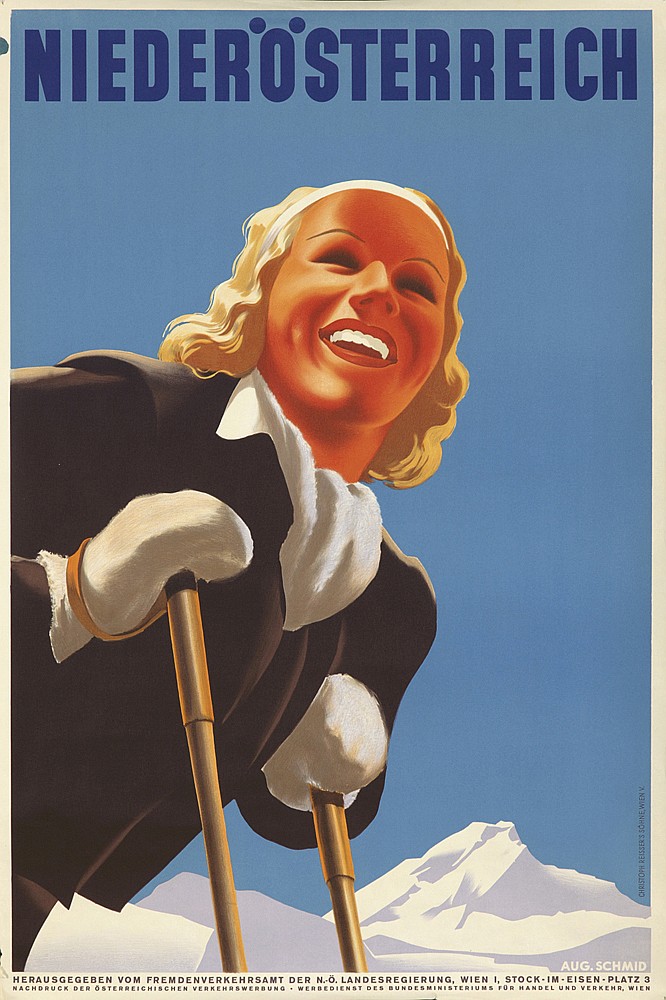 Niederosterreich, woman skiing