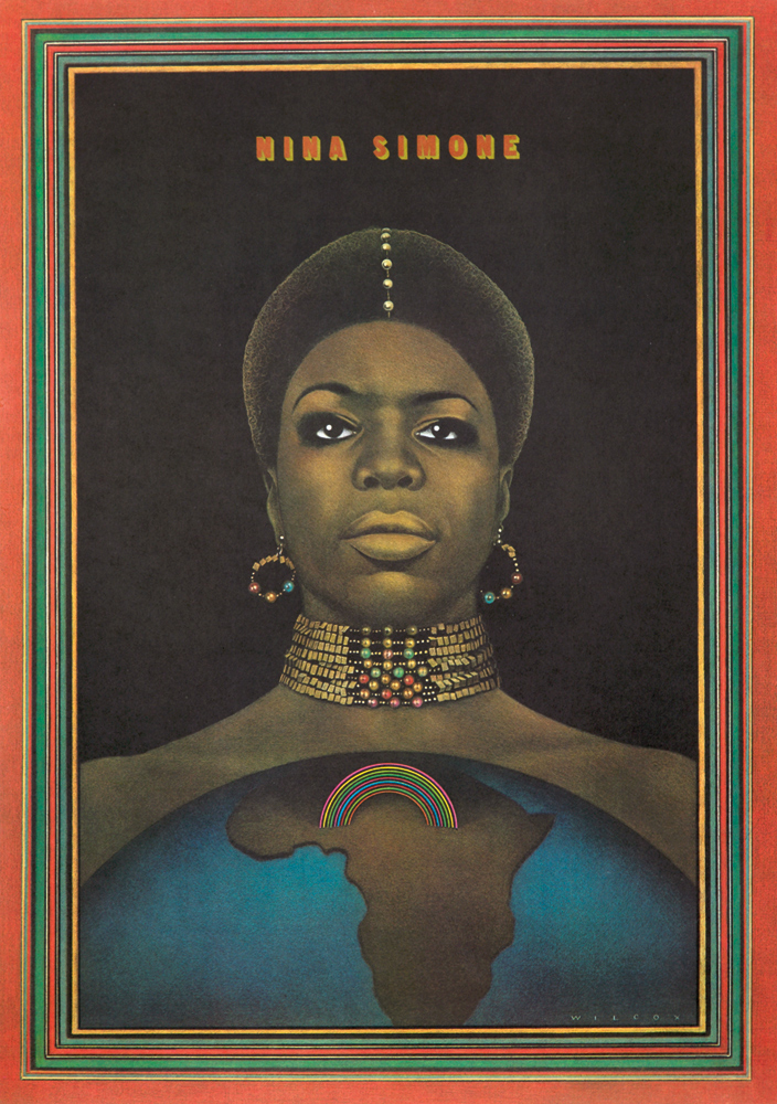 Nina Simone, woman, globe