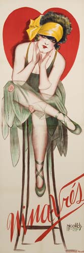 Nina Vres, woman on a stool