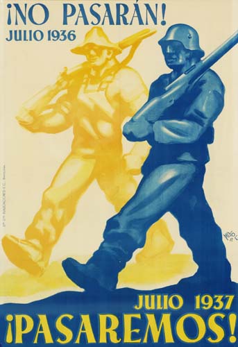 No Pasaran, Pasaremos, men in uniform march