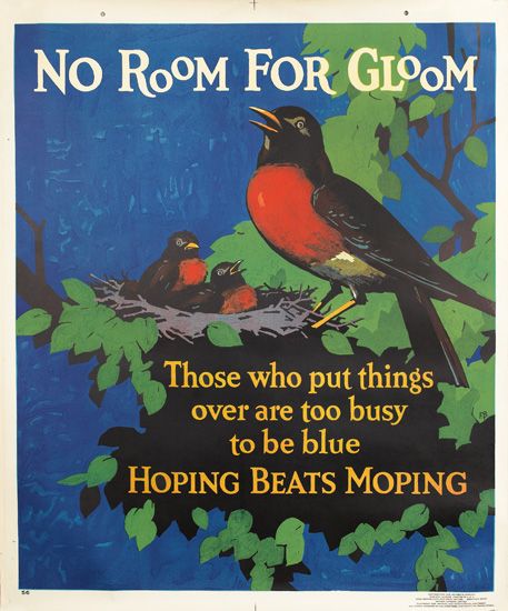 No Room for Gloom, birds singing, Hoping Beats Moping