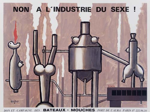 Non a L’Industrie du Sexe, machines