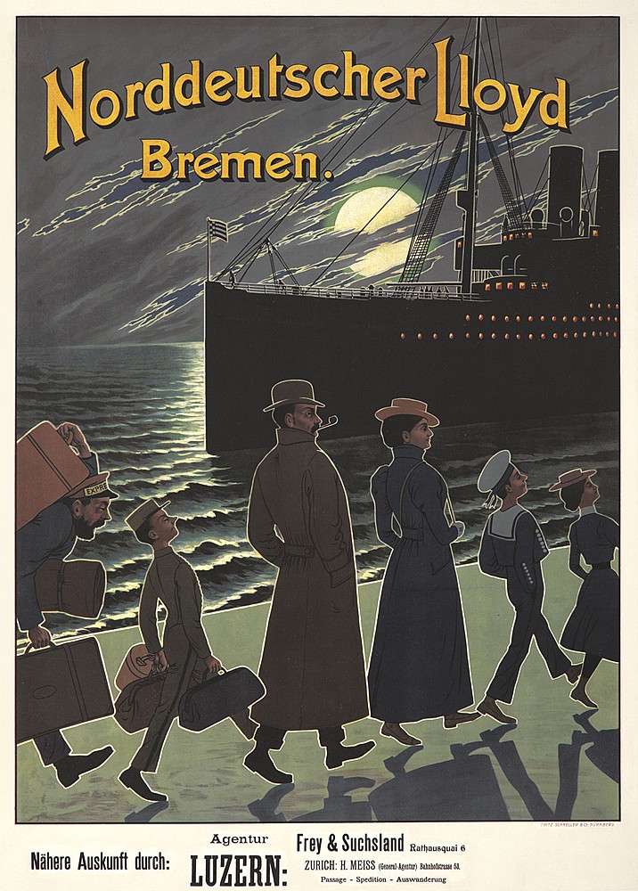 Norddeutscher Lloyd Bremen, Luzern, black ship