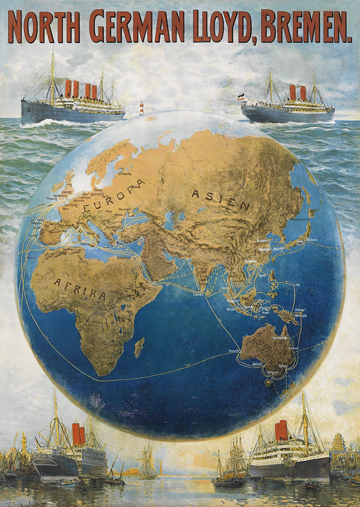 North German Lloyd, Bremen, globe