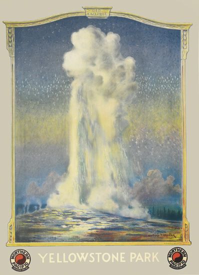 Yellowstone Park, Old Faithful Geyser