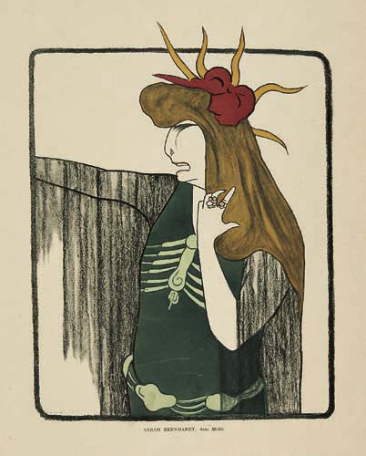 Woman in black points