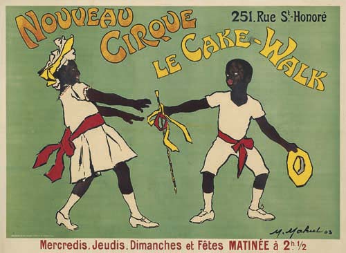 Nouveau Cirque Le Cake-Walk, green poster