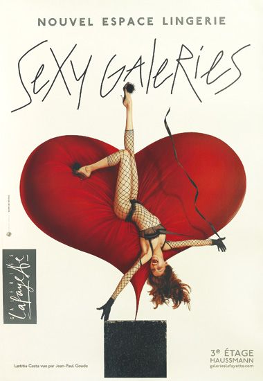 Nouvel Espace Lingerie Sexy Galeries, woman in lingerie, red heart