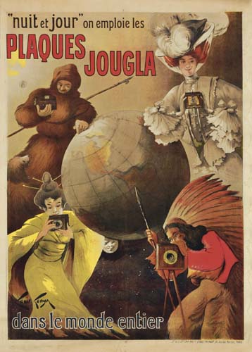 Nuit et Jour on emploie les Plaques Jougla, diverse people, globe