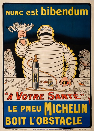 Le Pneu Michelin, Michelin man at a repair table