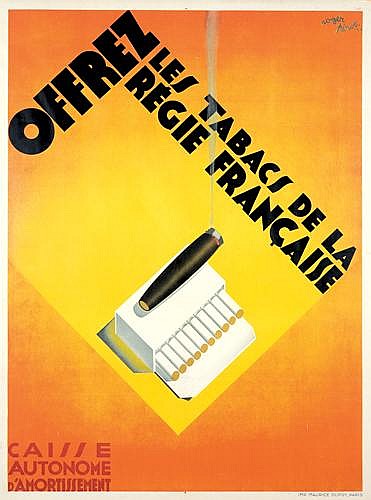 Offrez les Taacs de la Regie Francaise, orange Poster