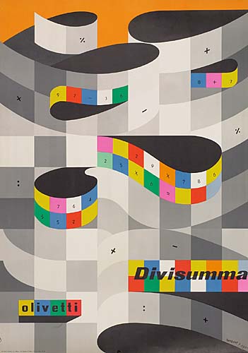 Olivetti Divisumma, colored blocks