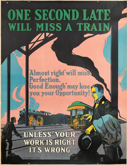 One Second Late Will Miss a Train, trains and passengers