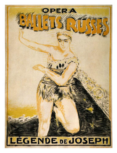 Opera Ballets Russes Legende de Jospeh, woman in small dress