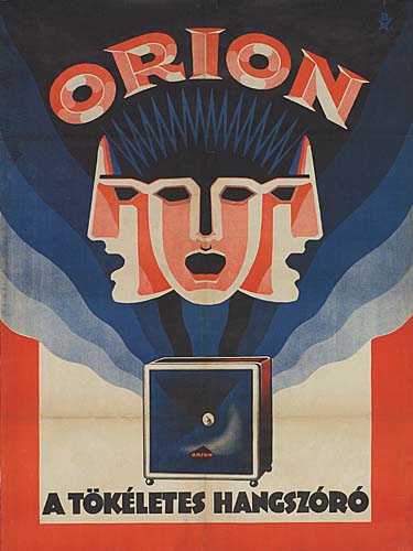 Orion A Tokeletes Hangszoro, blue and red poster