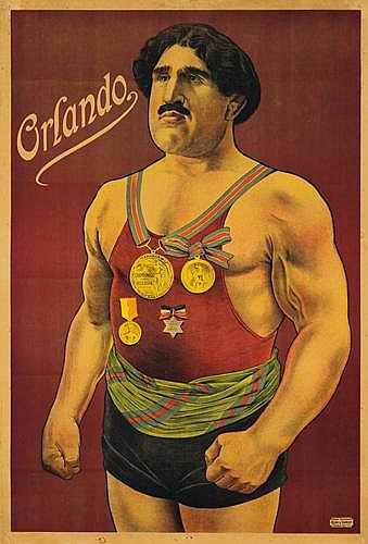 Orlando, wrestler with medals