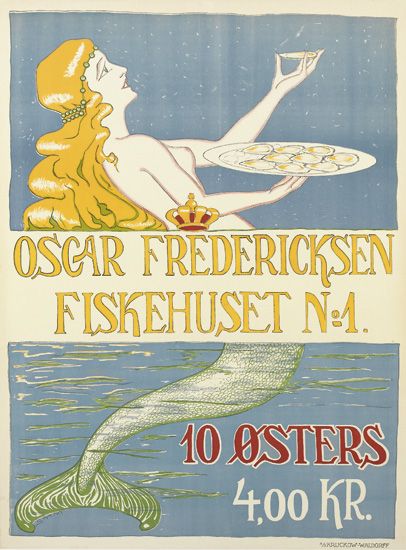 Oscar Fredericksen Fiskehuset, mermaid